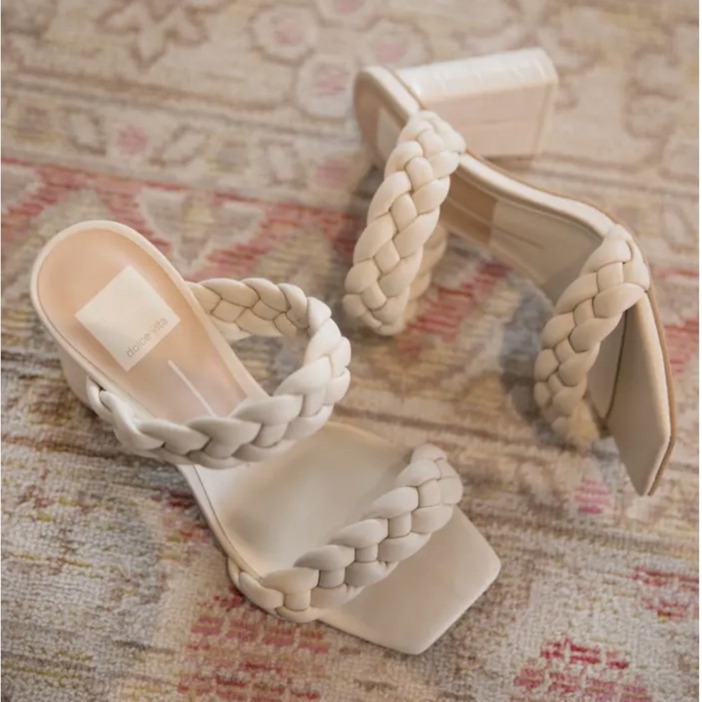 [dolce vita] pailey braided sandal in ivory